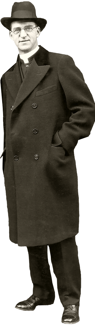 Father Flanagan cutout - sepia-tone.